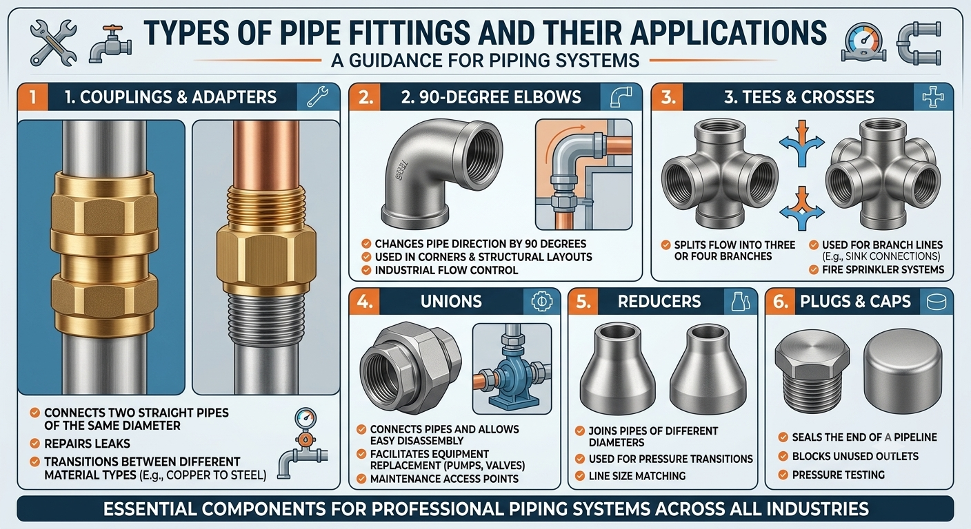 Types of Pipe Fittings